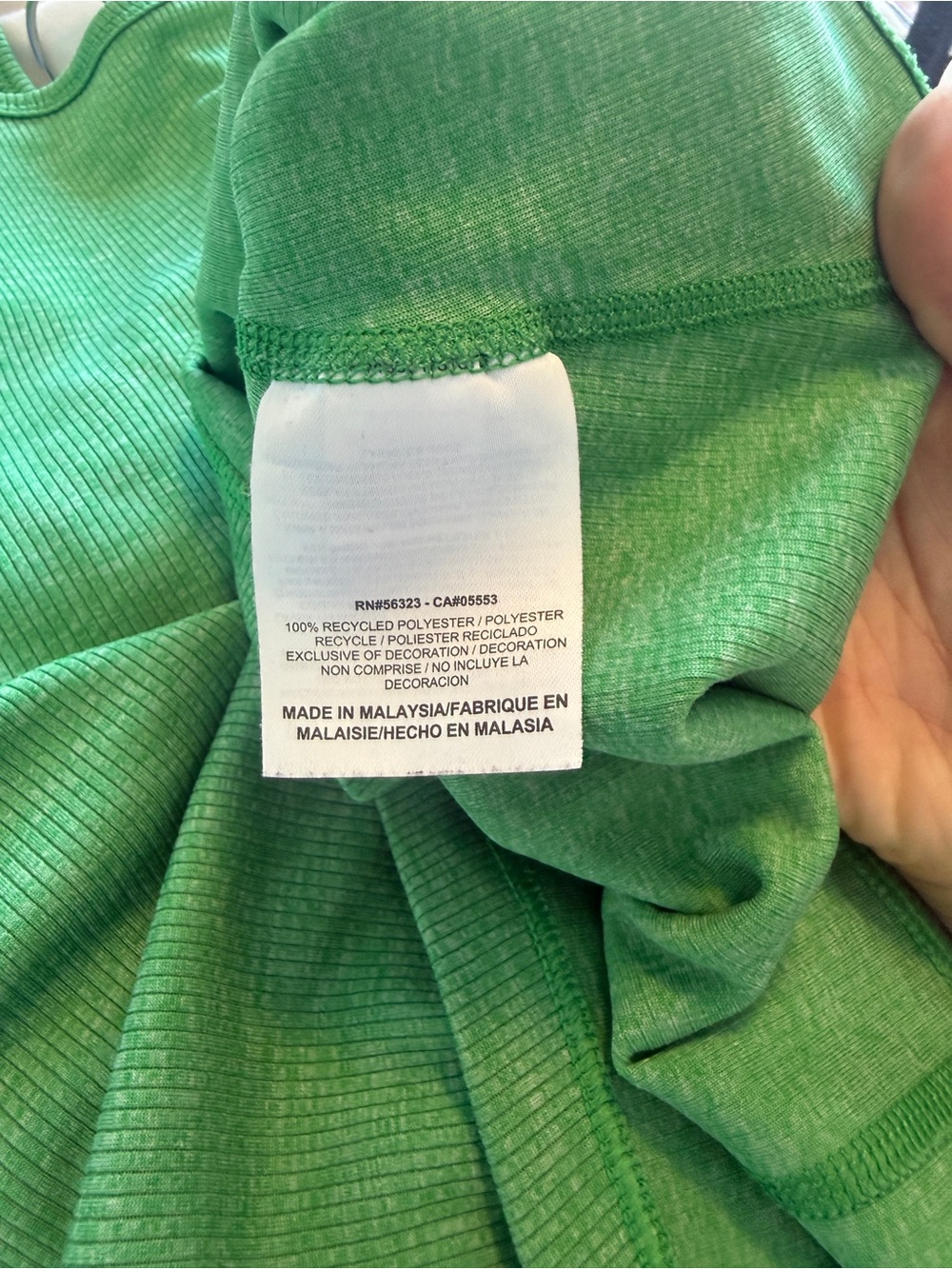 Nike Dri-FIT Green Ribbed Racerback Tank Top S - Picture 2 of 6